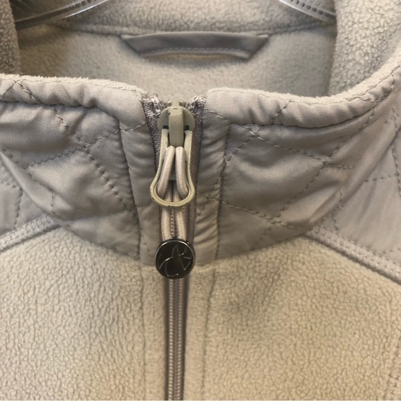 Style & Co./ full zip up jacket/ quilted elbows/ Beige/ Size XL - Picture 5 of 9